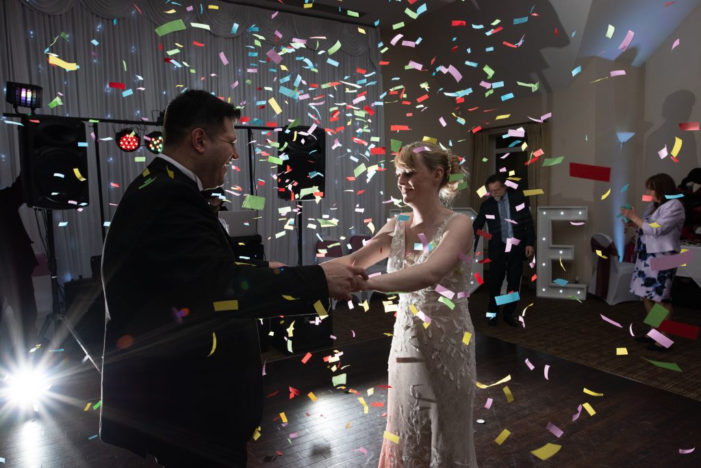 Colourful Confetti Canon Dance Floor